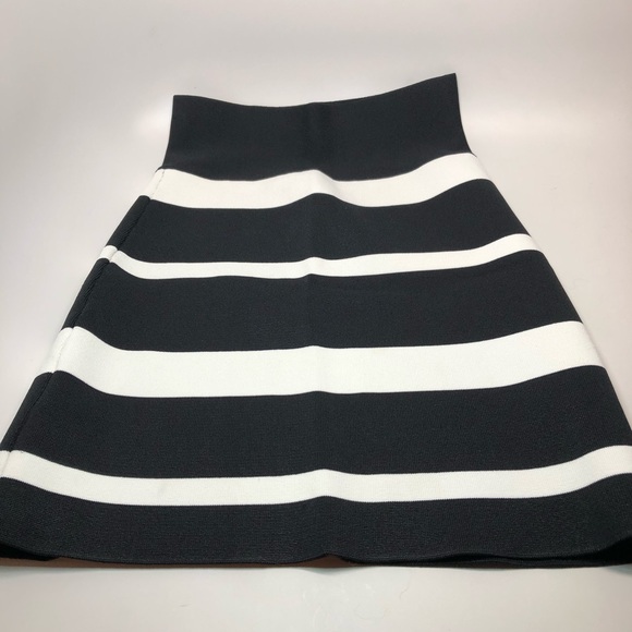 BCBGMAXAZRIA - Striped Bandage Skirt - Picture 2 of 4